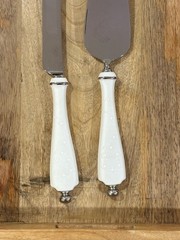 Lenox Opal Innocence Wedding Cake Knife & Server Set Retired HTF MINT