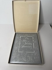 Vintage 80s Hallmark Cards 1982 Keepsake Album Our Silver Wedding Anniversary