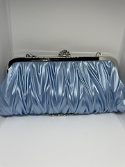 Classic Clutch Purse Chain Wedding in Rare Something Blue Color- * Custom Color