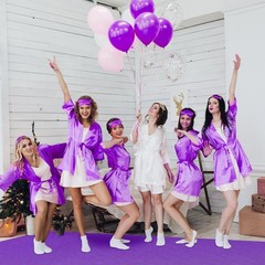 Purple Carpet Runner for Party, 2.6X15ft, 130GSM Felt Non-Woven with Double-S…