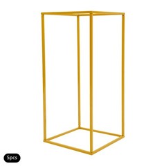 5Pcs Metal Flower Stands Wedding Flower Stand Rectangular Flower Display Rack