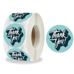 Thank You Stickers, 1.5″ Thank You Stickers Roll for Small Business, Ideal fo…