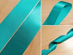 Turquoise 10mm 16mm 25mm 40mm Satin Ribbon For Scrapbooking Wrap Decorations