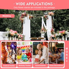 10PCS Metal Column Wedding Flower Stand Cylindrical Display Rack 31.5inch