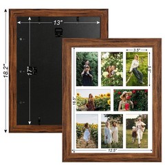 13×17 Picture Frame Display 8 opening 4X6 Picture Frame Collage,Multi Photo F…