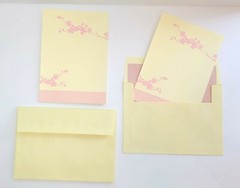 Pink Cherry Blossom Invitation Kit, Wedding, Birthday, Bridal, Baby Shower 10Pk.
