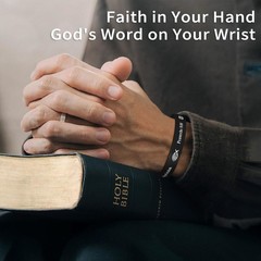 MATEPLUS 24P Bible Verse Silicone Bracelets, 12 Small, 12 colors
