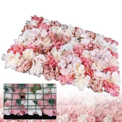 6*Flower Wall Panel Party Artificial Wedding Decor Rose Bouquet Romantic Flower
