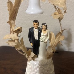 Vintage Coast Novelty #322 F 1940’s Bride & Groom Wedding Cake Topper