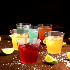 Shot Glasses, 500 Counts 1OZ. Disposable Plastic, Clear, Clear-1OZ-500Counts