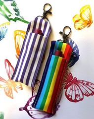 Morex Ribbon Polyester Grosgrain Striped Decorative Ribbon, Rainbow