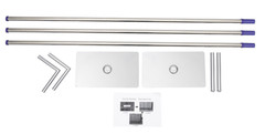 Professional Backdrop Stand Pipe Kit Heavy Duty Background Pipe Free Standing