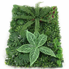 12 Pcs Artificial Plant Wall Mat Greenery Wall Hedge Grass Fence Foliage PanelUS