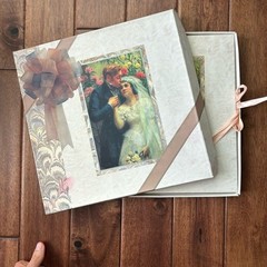 Vintage Wedding Photo Album Unused Keepsake Memory Book Victorian Gift 1994