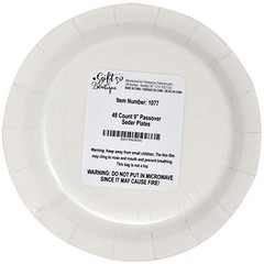 48 9″ Passover Plates for Seder Plate Disposable Paper Tableware Party