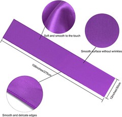 4x Purple Satin 12″x 108» Table Runner Bright Silk Smooth Wedding Banquet Party