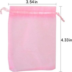 50pcs Versatile Organza Pouches 3.54»x4.33» for Weddings & Special Occasions