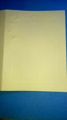 VINTAGE Stationary Card 50 Sheets Beige Embossed panel 5″x 3 1/2″