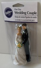 Vintage Wilton Our Day Wedding Cake Topper Bride Groom Couple Figurine New NIP