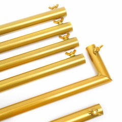 Metal Wedding Arch Frame Gold Iron Garden Party Stand Backdrop Flower Display~