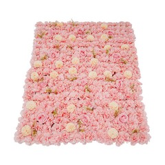 12PCS Flower Wall Panel, 3D Artificial Flower Backdrop Wall, Rose Floral Panel