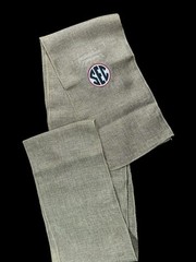 University of Georgia (UG) Burlap Chair Sash / Wreath Sash (2 Logos) 49k Stitch