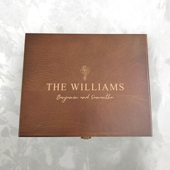 personalized Wedding Keepsake Box, custom engraved box, newly weds couple gift
