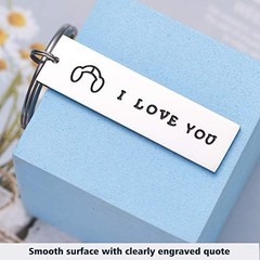 Matching Love Keychains for Couples Anniversary Wedding I Love You I Know