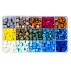 15 colors wax seal beads set with 390pcs wax seal beads, seal beads for…