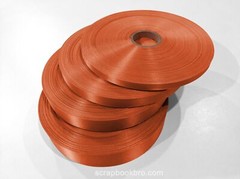 Terracotta 10mm 16mm 25mm 40mm Satin Ribbon For Scrapbooking Wrap Decorations