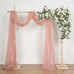 7.5 feet Natural Birch Wood Square BACKDROP STAND Wedding Arch Party Decorations