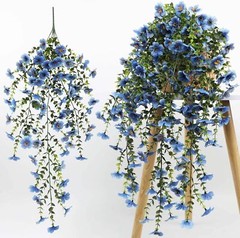 Artificial Flowers Plastic Fake Plants UV Resistant Home Garden Decor In/Outdoor