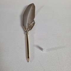 12 Feather Pen Wedding Favors Quill Ballpoint Pens Gold Happy Ever After To