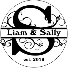 Monogram Favor Labels 5 Sizes Personalized Custom Wedding Anniversary Other