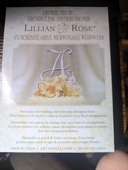 Lillian Rose Silver Monogram Cake Topper Letter W Wedding Anniversary Decor