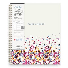 2026-2027 Weekly and Monthly 8.5″ x 11″ Star Confetti Bright- 2026/2027
