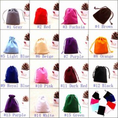 10-PACK VELVET BAGS 4″ x 3.5″ party favor wedding gift jewelry drawstring pouch