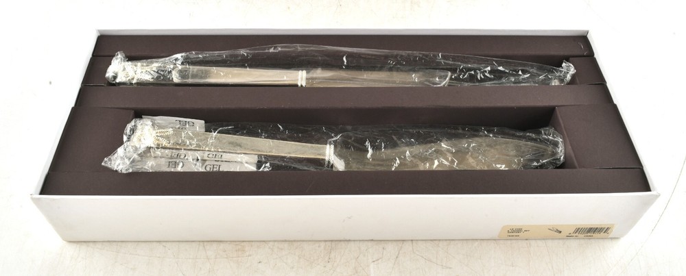 *Vera Wang Wedgwood Silver Cake Trowel Set Love Knot Wedding Cake Serving Bridal