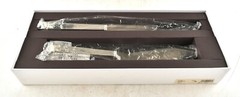 *Vera Wang Wedgwood Silver Cake Trowel Set Love Knot Wedding Cake Serving Bridal
