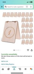 Rustic Country Wedding Wooden Tent Table Numbers 24 Count Event Reception Double