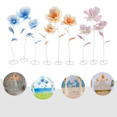 3PCS Giant Artificial Flower Decor for Wedding Background Artificial Flowers