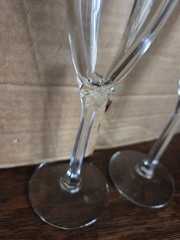 Vintage Wedding Star Western Cowboy Champagne Toasting Flutes Boots Hat Country
