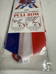 Red White Blue USA Party Decor Fabric Pull Bow 6” Patriotic LOT of 17