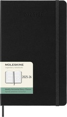 Moleskine Classic 18 Month 2025-2026 Weekly Horizontal Planner, Hard Cover, L…