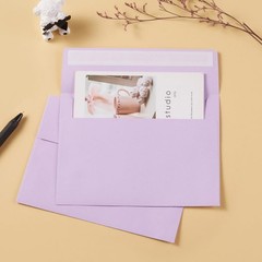 50 Pack 5 x 7 Envelopes Colored Self Seal for Wedding, One Size, Light Purple