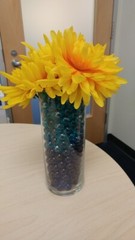 Vase Fillers, Glass Marbles, Gem Marbles. 6 bags (1-lb ea). Color: Cobalt Blue
