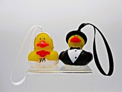 Wedding Rubber Duck Bride Groom Ornaments Gift Stocking Stuffers Jeep Duckies