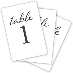 Sophisticated Double-Sided Wedding Table Numbers 1-25 – Perfect for Centerpieces