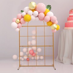 2m Wedding Arch Backdrop Stand Metal Rack Wedding Party Flower Props Decor Frame