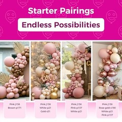 Dusty Pink Balloons Latex Party Balloons – 100 12inch (Normal) 13-pink-j138